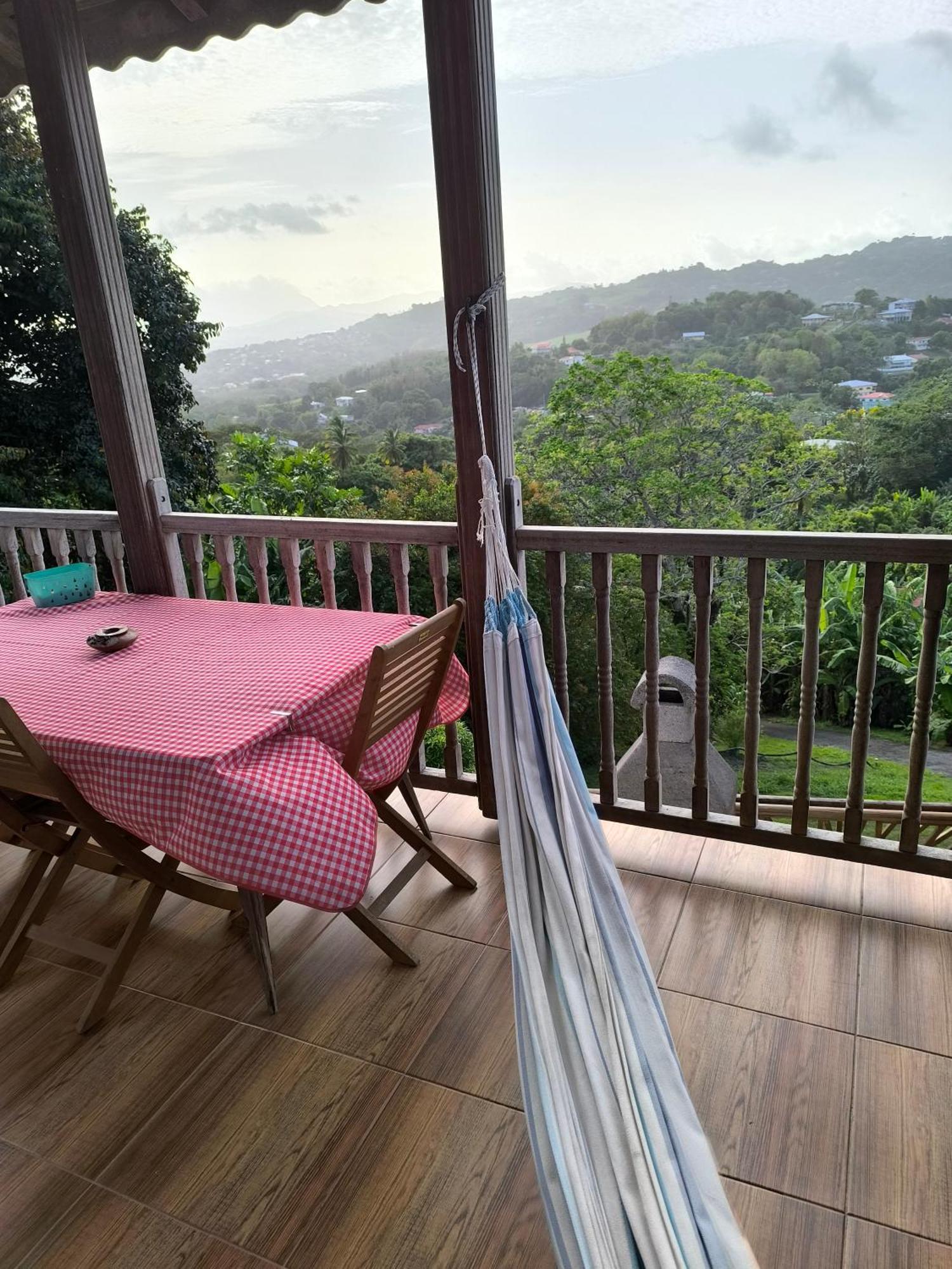 Studio Brazilia Bois Et Nature, Terrasse Avec Vue Sur Les Pitons Льо Робер Екстериор снимка