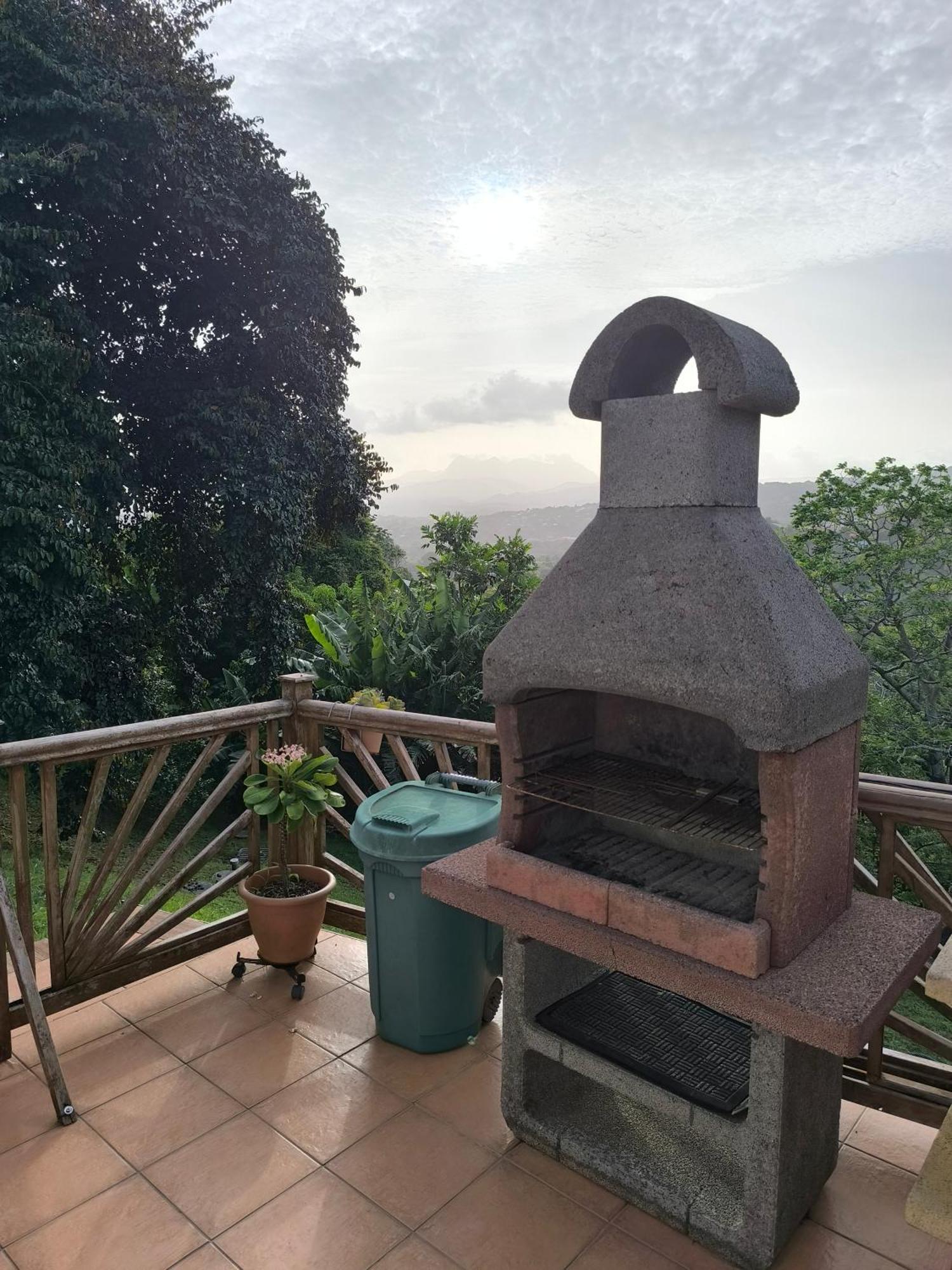 Studio Brazilia Bois Et Nature, Terrasse Avec Vue Sur Les Pitons Льо Робер Екстериор снимка